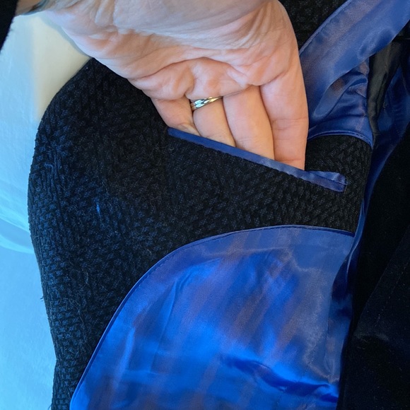 Isaac Mizrahi kids 8 YR three piece suit! Velvet pants, vest, tweed jacket. Navy - Picture 11 of 17